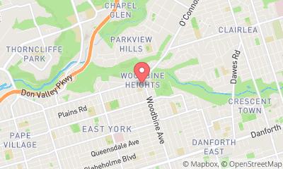 map, Glen Park Snow Service - East Toronto
