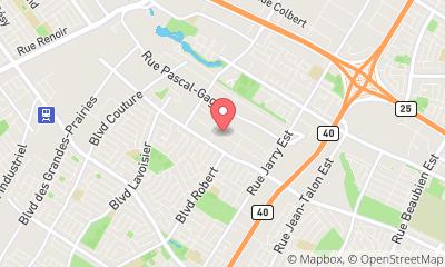 map, JAN-PRO Montréal Anjou entretien ménager