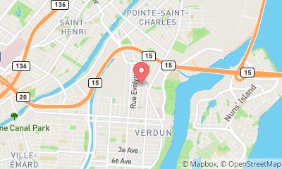 map, Dupras Television TV Repair