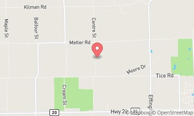 map, Peninsula Eavestrough inc.