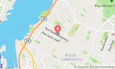 map, D R Maçonnerie Inc