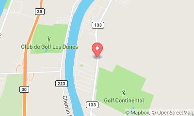 map, Yves Lacombe Inc Couvreur